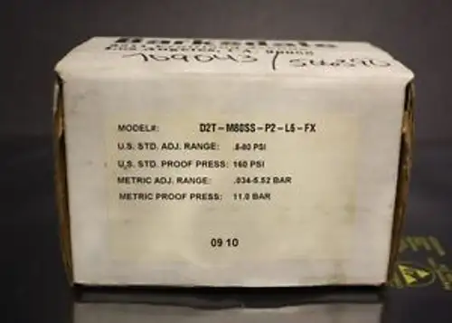 Barksdale D2T-M80Ss-P2-L6-Fx Dual Terminal Block Diaphragm Switch -