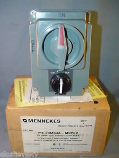Mennekes Me-20Ms4A-M2Psx Disconnect Switch 5Hp 25A