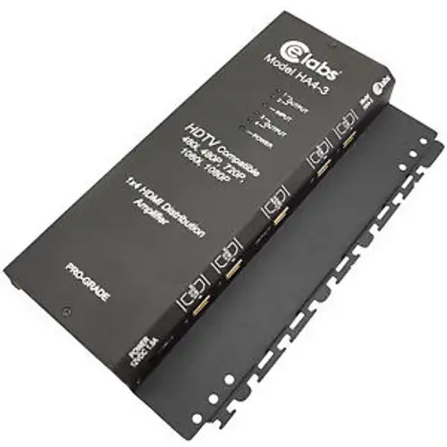 Ce Labs Ha4-3 1 X 4 Hdmi 1.3 A/V Distribution Amplifier 180-014