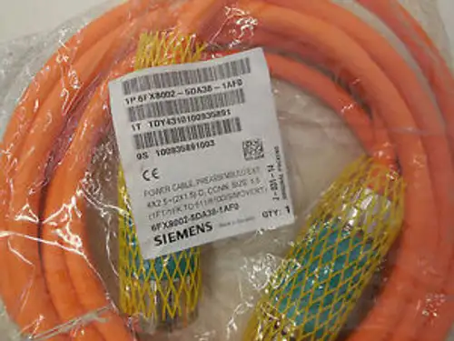 New Siemens 6Fx8002-5Da38-1Af0 Power Cable 6Fx80025Da381Af0