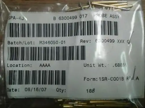 Spa-4J Spring Contacts Condition In Package