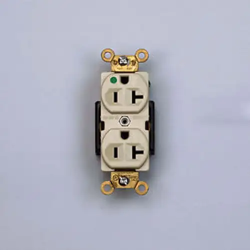 10/PK Hospital Grade 20A Duplex Receptacles 5-20R Outlet 125V Plug 62020-Ivory
