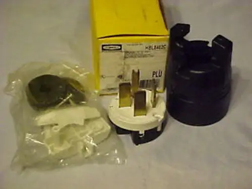 HUBBELL HBL8462C PLUG 3 pole 60A 3 phase 250V NEMA 15-60P 8462C hbl8461c