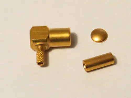 100 Smb Male Plug 50 Ohm 90 Degree For Rg316 & Rg174 Itt Cannon B51-328-318822