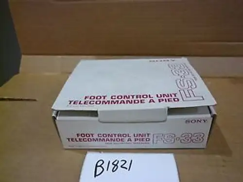 Sony Fs-33 Foot Control Unit (Nos)