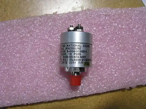 Electro National Pressure Switch # 8190011 Nsn: 5930-00-403-5681