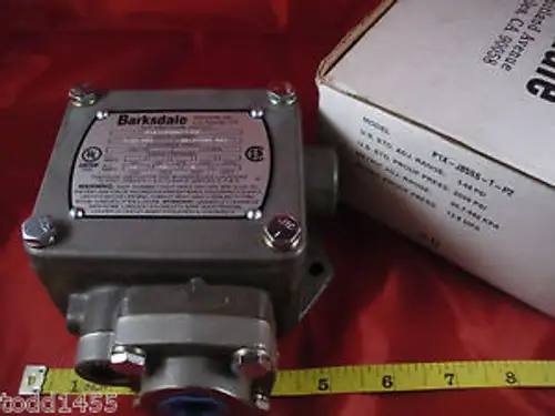 Barksdale P1X-J85Ss-T-P2 Pressostat 3-85 Psi 20.7-586 Kpa Antidéflagrant
