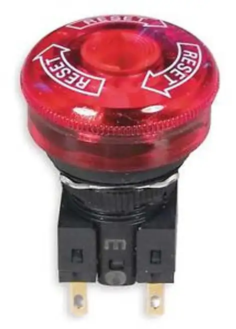 OMRON STI A165E-LS-24D-01 Emergency Stop Switch Lighted SPST-NC