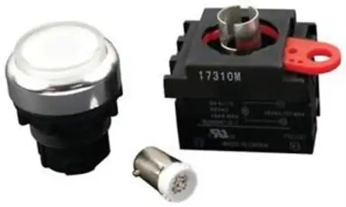Omron Industrial Automation A22Rl-Tw-24A-10A Switch Illum Pushbutton Spst-No 10A
