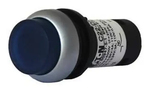 EATON C22-DLH-B-K10-24 Illuminated Pushbutton Blue Momentary G6193022