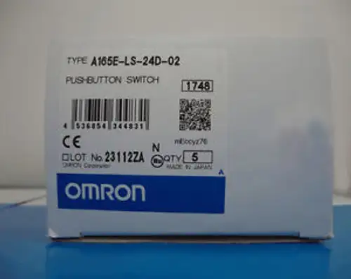 New Omron A165E-LS-24D-02 pushbutton switch