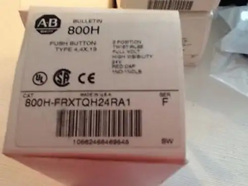 Allen-Bradley Red 2 Position Twist & Release 30 Mm Push Button 800H-Frxtqh24Ra1