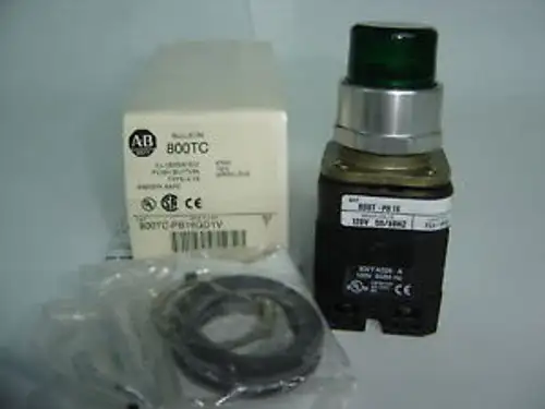 Allen Bradley 800Tc-Pb16Gd1V Ill Push Button Green Nib