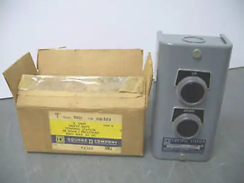 SQUARE D 2-UNIT UP/DOWN CONTROL STATION SER A CAT#9001GG-203 600V NIB