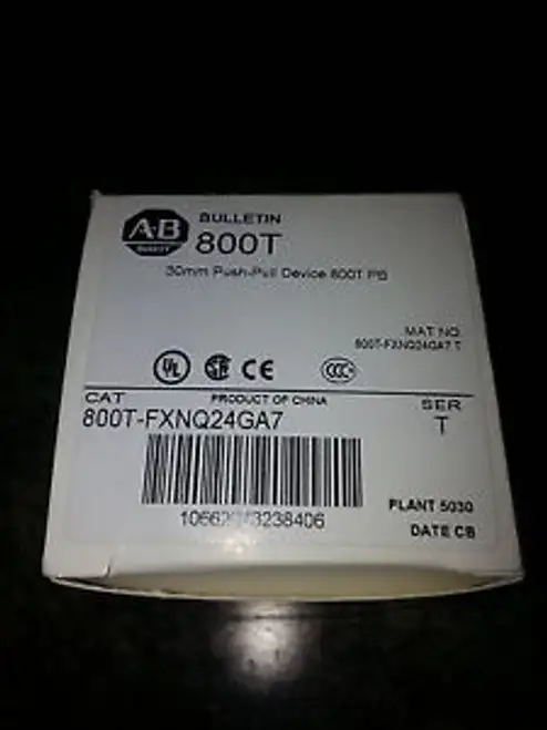 Allen Bradley 800T-Fxnqh24Ga7 Allen Bradley 30Mm Push Pull Device
