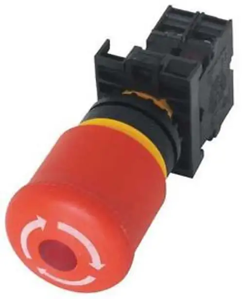 Eaton M22-Pvlt-K01-R Emergency Stop Pushbutton Illuminated G7544171
