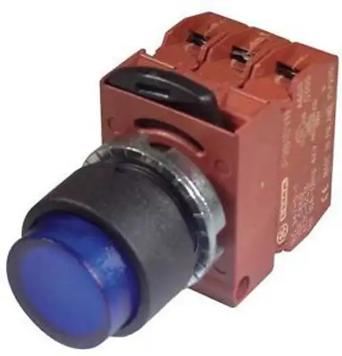Ge P9Xplisdn12Nali Illum Push Button Operator 22Mm Blue G6374426