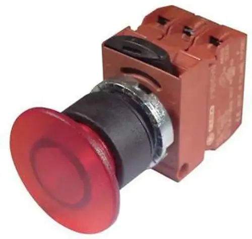 Ge P9Xem4Rln12Nali Illum Push Button Operator 22Mm Red G6375196