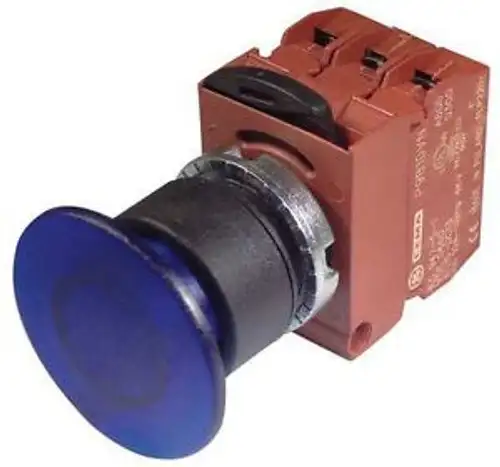 Ge P9Xem4Lin12Nali Illum Push Button Operator 22Mm Blue G6375214