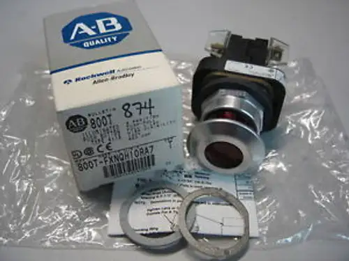 Allen Bradley 800T-Fxnqh10Ra7 Illuminated Pushpull Button Red 120V Led Ser T