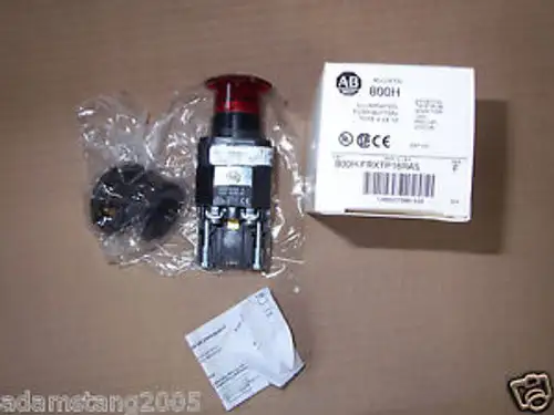 Allen Bradley 800H-Frxtp16Ra5 Ser.F Red Mushroom Head Pushbutton Twist Release