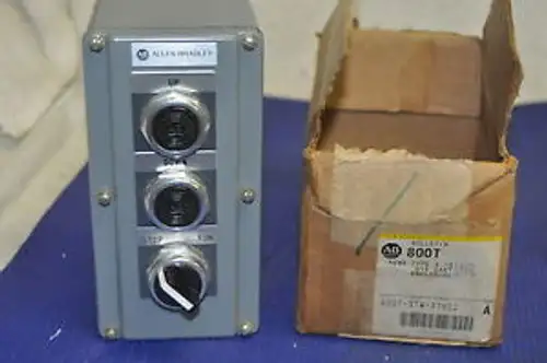Allen Bradley Bulletin 800T-3Tw-37802 Pushbutton & Rotary Switch Start
