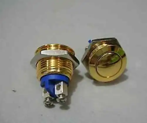 22Pcs Gold Steel Push Off/ N/O Switch For Harley G16Bn Ay