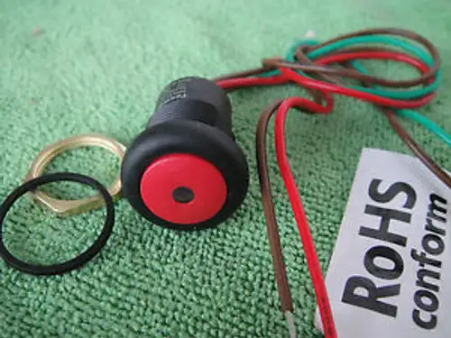 100 Waterproof Outdoor Off-On Push Red 2.2V Led 9V-12V-110V-250V Switch 40Rl Ss