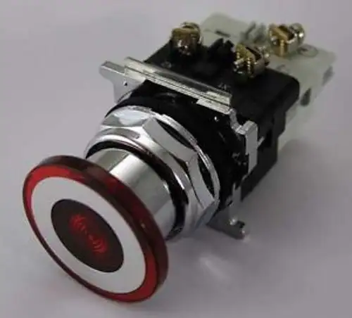 Eaton 10250T597Lrd24-71X E-Stop Push Button Illum 30Mm 1Nc Red