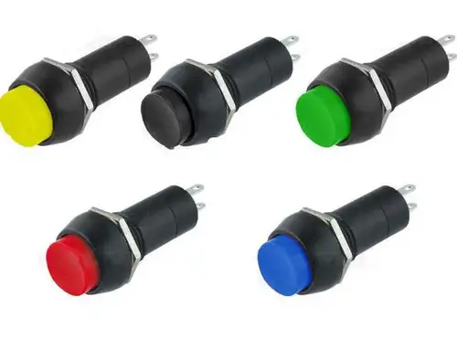 800Pc Red/ Green/ Blue/ Black Push Button Horn Switch Li