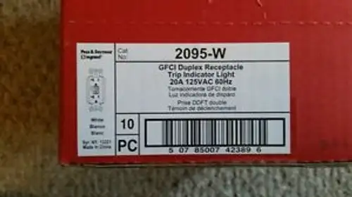New Of 10 Pass & Seymour Legrand 2095-W Gfci Duplex Receptacle White