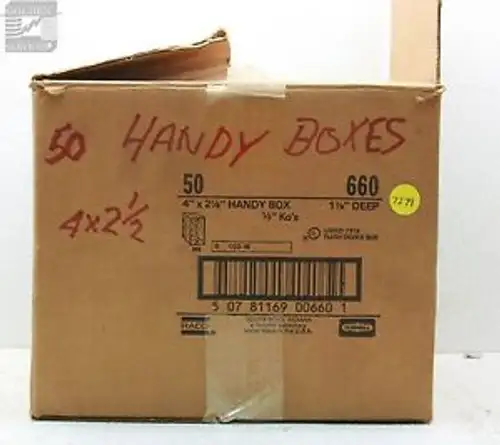 Raco B 103-W Handy 4 X 2-1/2 X 1-7/8 ( Of 50)