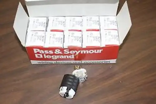Of 10 - Pass & Seymour Turnlok Plug Psl 715-P - 15A 277 Vac 2P 3W Grdg