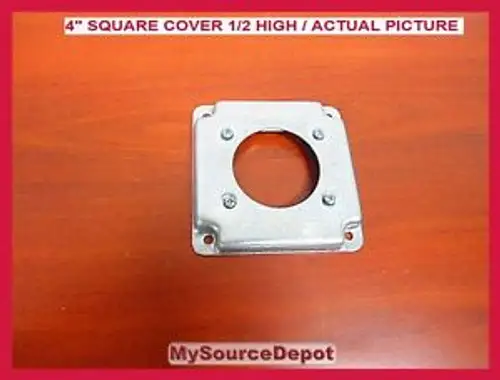 Thomas & Betts Rs-13 Pack Of 50 4 Square Cover 1/2 High Dryer Range 30/50