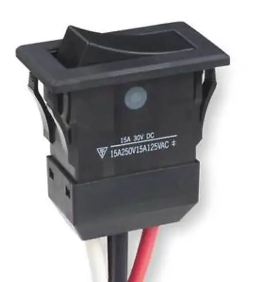 NKK WR19AL Rocker Switch SPDT 3 Connections