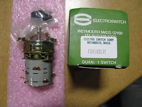 Electro Switch Rotary Switch 121902Lm Nsn: 5930-00-137-4834 10A 125Vac