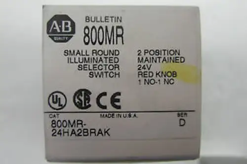 New Allen Bradley 800Mr-24Ha2Brak Selector Switch 800Mr24Ha2Brak