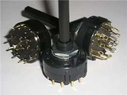 Rotary Switches Rot 2Pol 2-6Pos Pc 6.35X17.5Mm D-Shaft