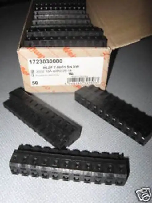 47 Weidmuller Term Blocks 300V 10A 26-14 AWG 1723030000
