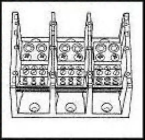 96F4495 Marathon-1423570-Terminal Block Barrier 3Pos 14-4Awg