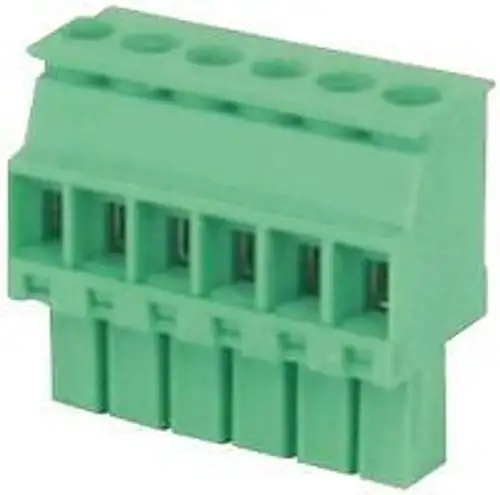 Fci 20020010-D061B01Lf Terminal Block Plug 6Pos 28-16Awg (100 Pieces)