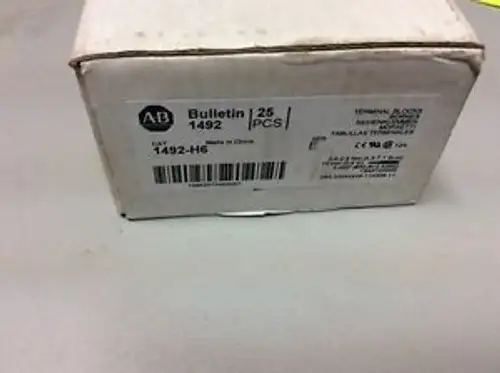 Qty 25 Allen-Bradley Terminal Blocks 1492-H6