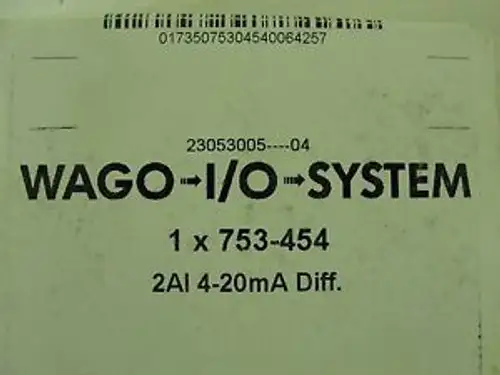 New Wago Analog Input Module 753-450