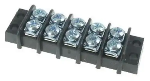 Barrier Terminal Blocks .375 Barrier 05P 2-Row Lopro