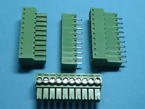 200 Pcs 3.5Mm 10Way/Pin Screw Terminal Block Connector Green Pluggable Type
