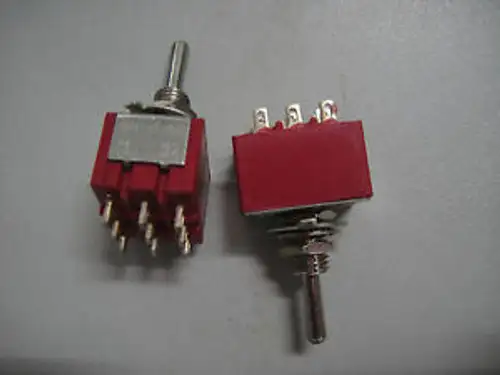 Pkg100 Momentary 3Pdt /Off/ Toggle Switch.M3Pdt