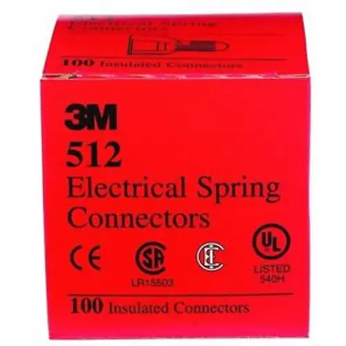 10 Pk 3M Red 20Awg Thru 8Awg Ranger Electrical Wire Connectors Nuts 100/ 512