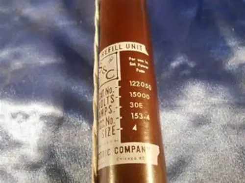 S&C 122050 SM Fuse Refill Unit Type 4 Volts 15000 Amps 30E Surplus