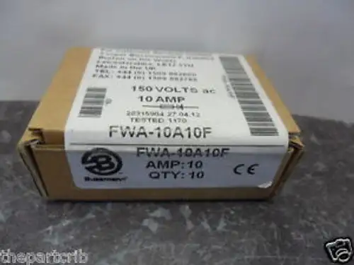 New Bussmann FWA-10A10F Amp Fuses Semiconductor 150 Volts