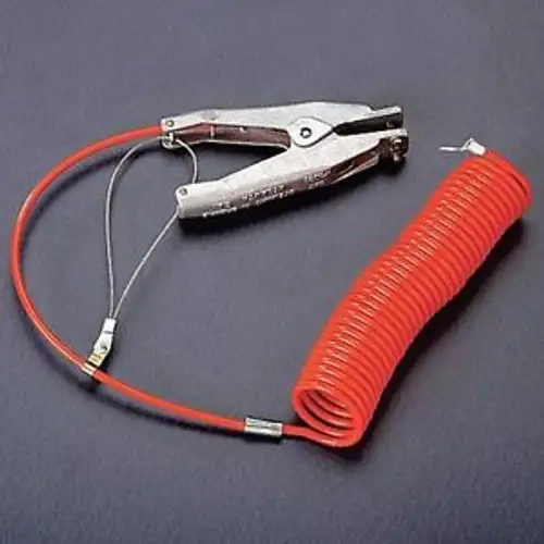 RAC-20 Coiled Grounding Wire Clamp 20 ft.